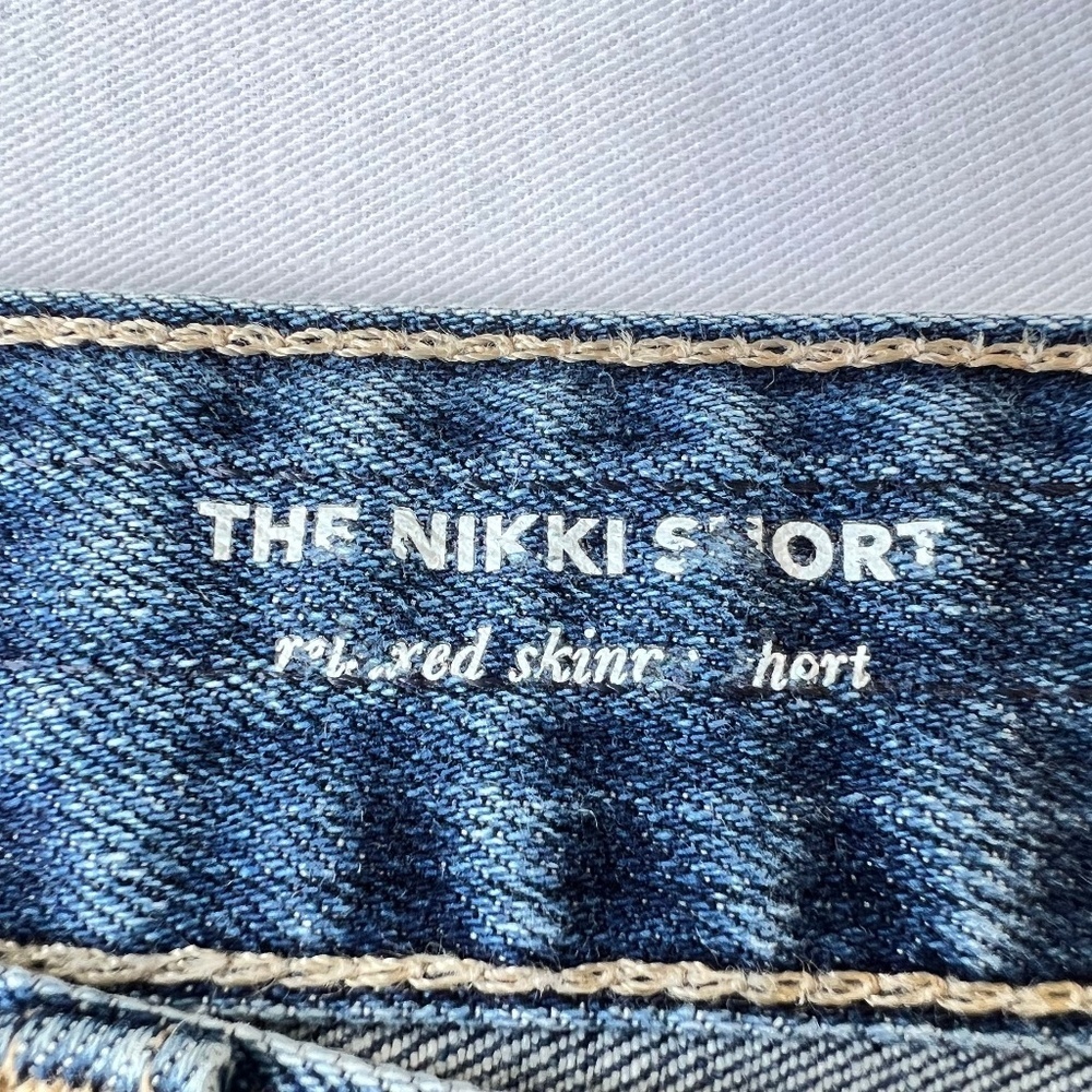 *FIRM PRICE* Adriano Goldschmied Nikki Distressed Cut-Off Relaxed Skinny Shorts - Picture 9 of 10